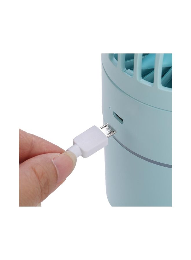NIBEMINENT Mini Spray Cooling Fan With Rechargeable Nightlight JY24405 Blue - Image 4