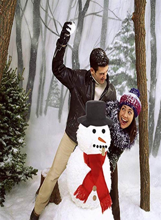 Orgrimmar Snowman Decorating Kit Snowman Making Kits Tools Winter Outdoor Toys Decoration (Medium) - Image 3