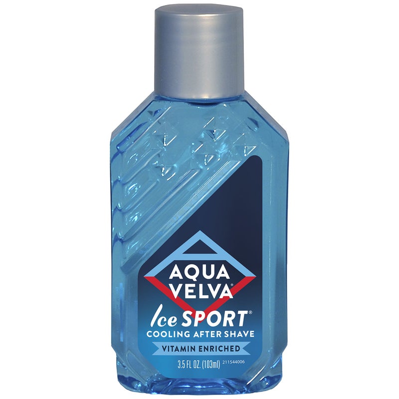 Aqua Velva Cooling Mens After Shave, Ice Sport, Vitamin E and Pro Vitamin B5, Soothes, Cools, and Refreshes Skin, 3.5 Ounce - Image 1