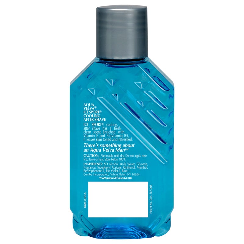 Aqua Velva Cooling Mens After Shave, Ice Sport, Vitamin E and Pro Vitamin B5, Soothes, Cools, and Refreshes Skin, 3.5 Ounce - Image 2