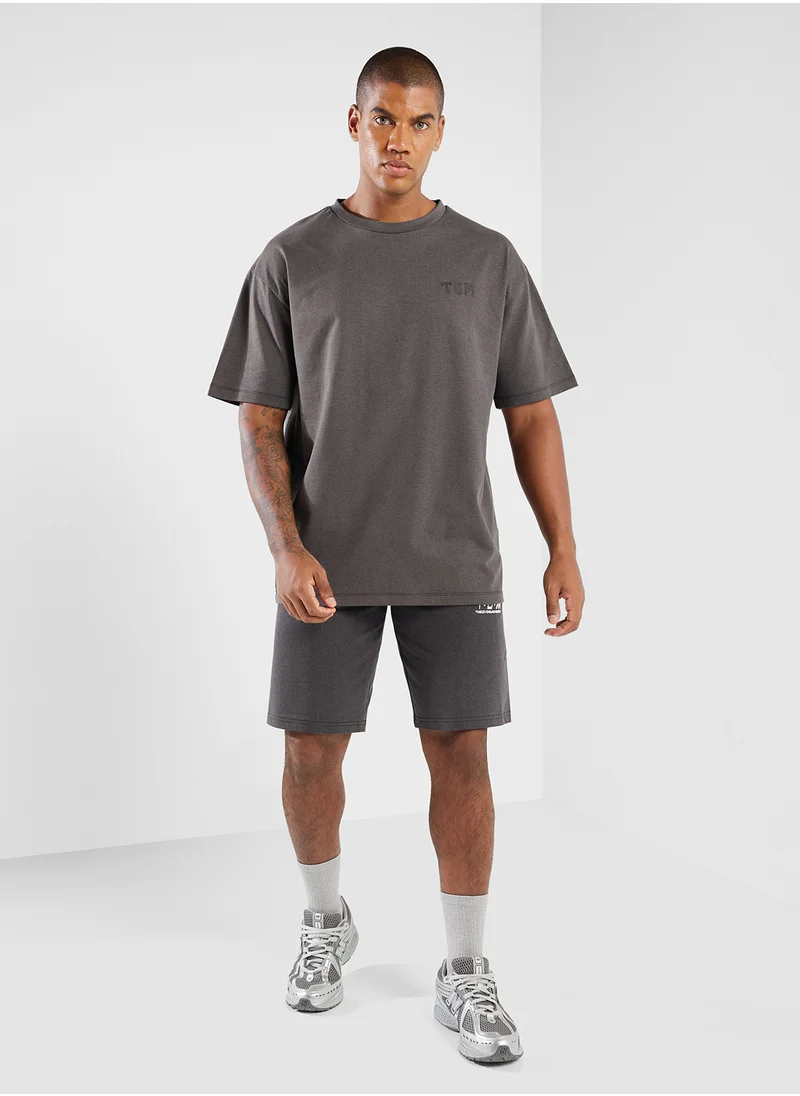 ذا جيفينج موفمنت Oversized Racing Printed T-Shirt