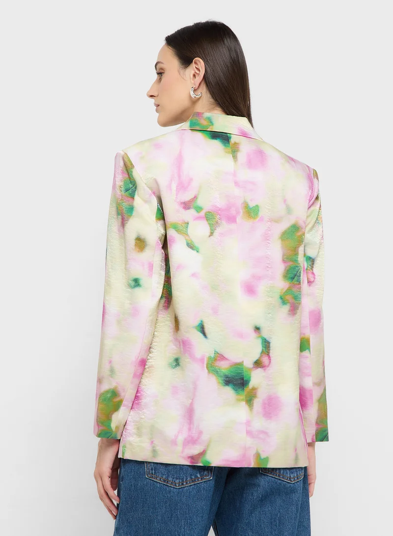 فيرو مودا Printed boyfriend blazer