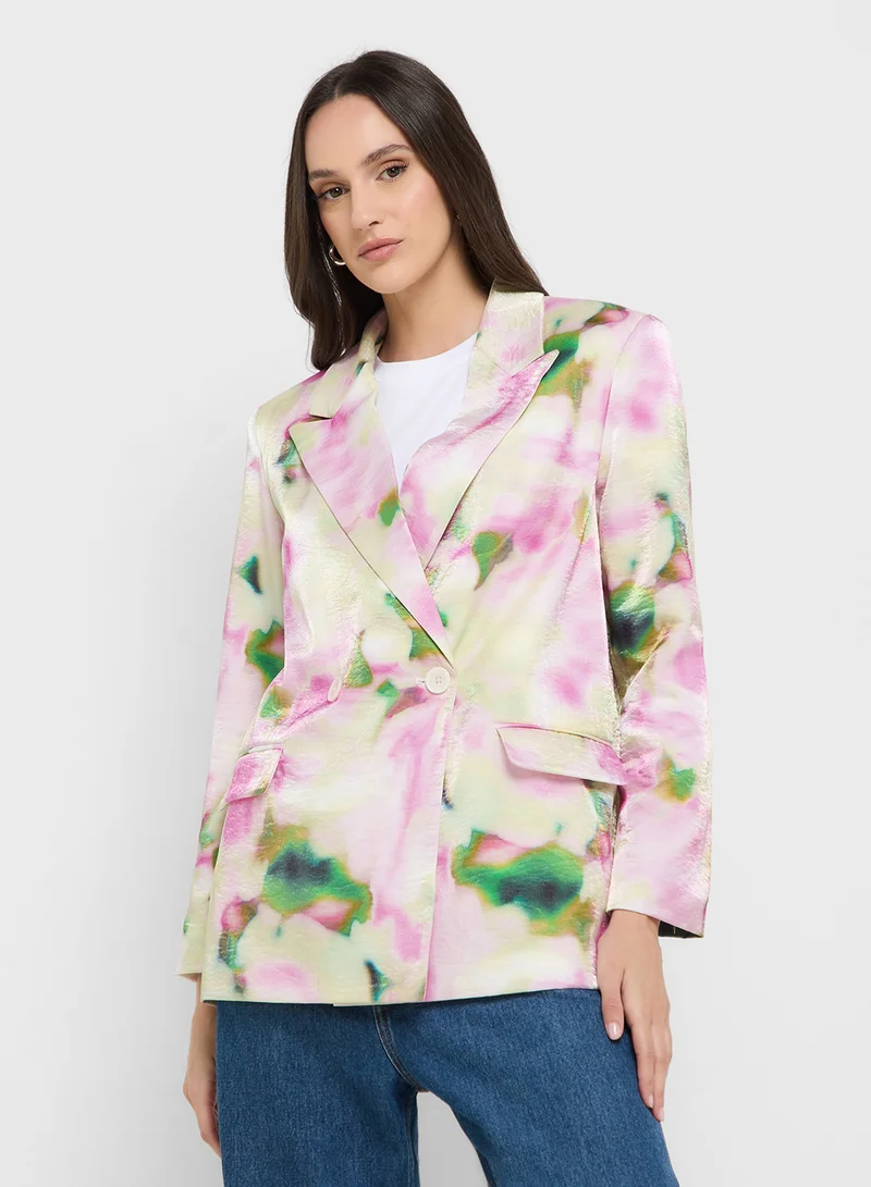 فيرو مودا Printed boyfriend blazer