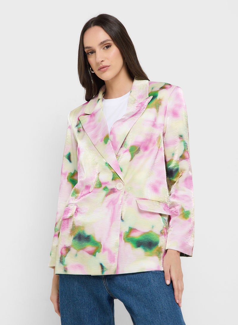 VERO MODA Printed boyfriend blazer  - Image 1
