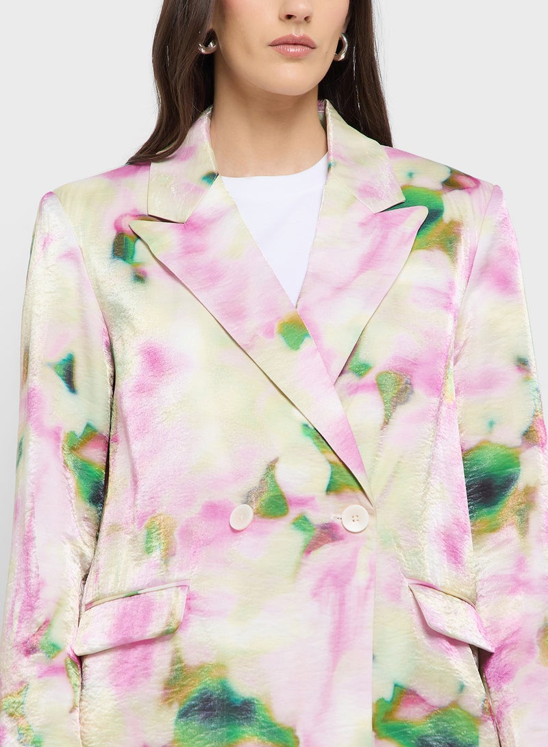 VERO MODA Printed boyfriend blazer  - Image 3