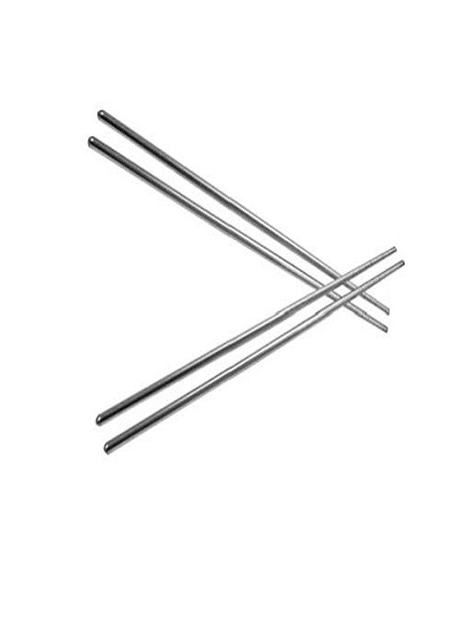 Craftacious Stainless Steel Table Cutlery for Home Hotels Restaurants (Steel Chopsticks, 2 Pair) - Image 1