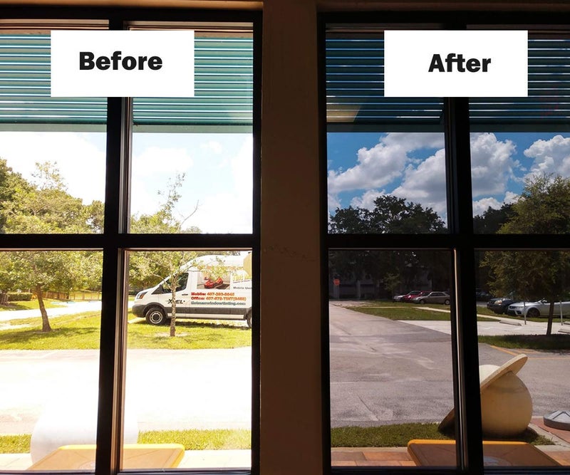 Niviy One Way Window Film Daytime Privacy Mirror Effect Reflective Window Tint for Home Self Adhesive UV Sun Blocking Heat Control Glass Door Films 17.5 x 78.7 inches Silver - Image 3
