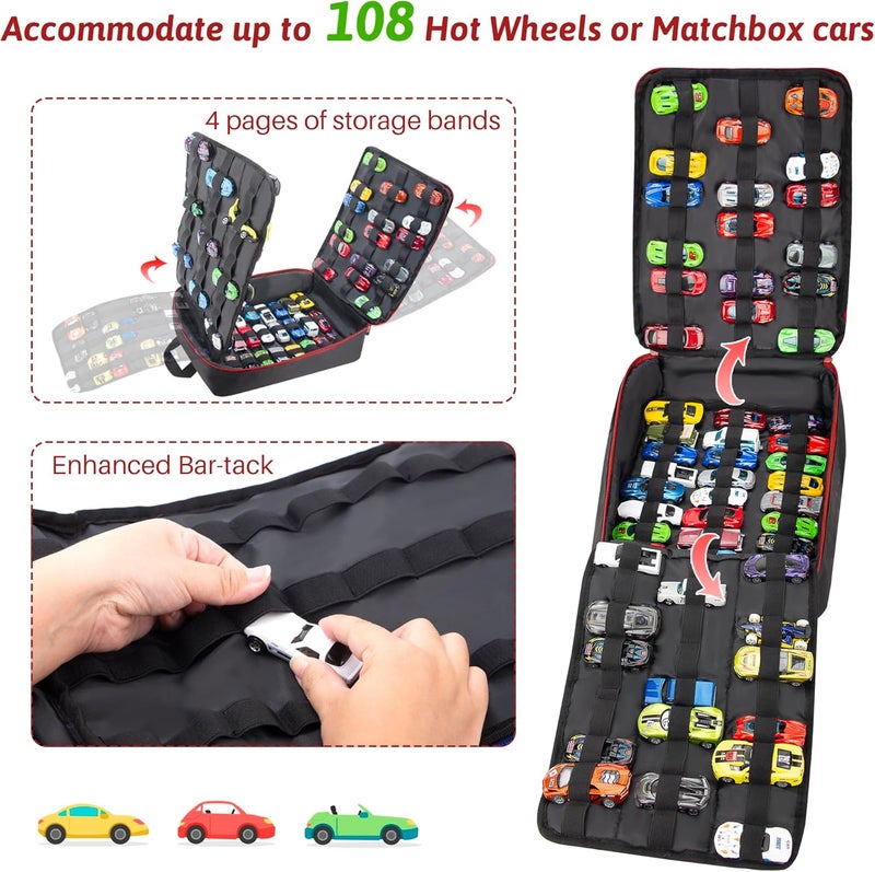 KISLANE Car Storage Backpack Organizer with Elastic Slots for 1:64 Scale Cars - Image 2