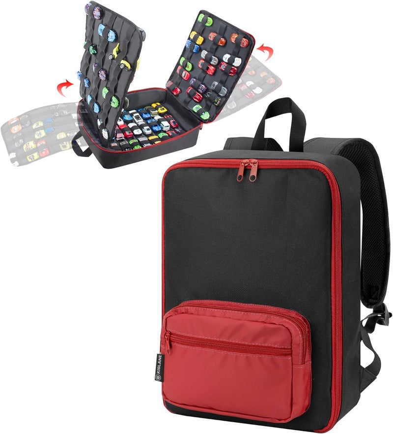 KISLANE Car Storage Backpack Organizer with Elastic Slots for 1:64 Scale Cars - Image 1