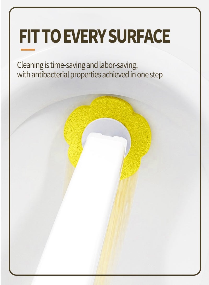 BEIRUI Disposable toilet cleaning brush, 12 disposable lavender-scented replacement sponge brush heads for bathroom toilet cleaning, hangable toilet brush, safe and hygienic for more peace of mind - Image 4