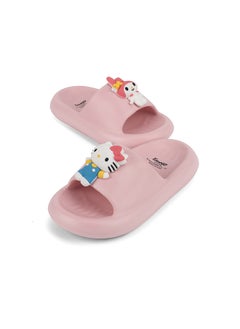 UrbanHaul UrbanHaul Girls Sanrio Hellokitty & Frnds Print Slip on Sliders For Kids Suitable for Daily Use :- Pink  - Image 2