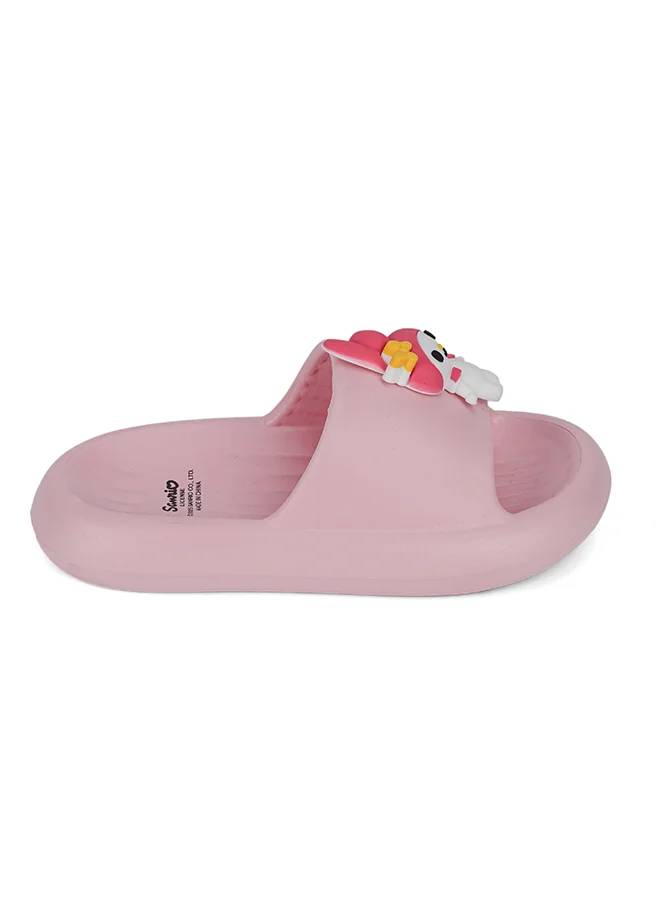 Urbanhaul  UrbanHaul Girls Sanrio Hellokitty & Frnds Print Slip on Sliders For Kids Suitable for Daily Use :- Pink for Women | Best Price UAE