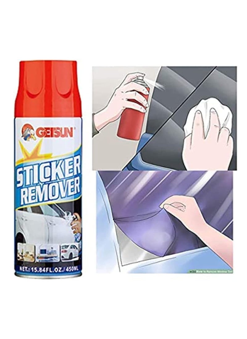 GETSUN - Car Sticker And Adhesive Glue remover Spray Effective For Removing Vehicle Body And Window Sticky Substaces Size 450 Ml - Image 1