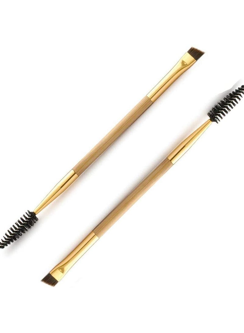ORiTi 2-Piece Dual Ended Eyebrow Professional Angled Lash Brushes - Image 1