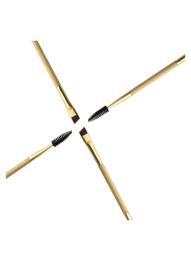 ORiTi 2-Piece Dual Ended Eyebrow Professional Angled Lash Brushes - Image 3