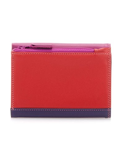mywalit Tri-Fold Leather Wallet | 8 Card Slots Wallet | ID Window & Coin Pocket | Sangria Multi | Stylish & Functional Accessory for Men & Women | Perfect for Everyday Use - Image 2