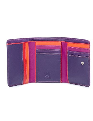 mywalit Tri-Fold Leather Wallet | 8 Card Slots Wallet | ID Window & Coin Pocket | Sangria Multi | Stylish & Functional Accessory for Men & Women | Perfect for Everyday Use - Image 3
