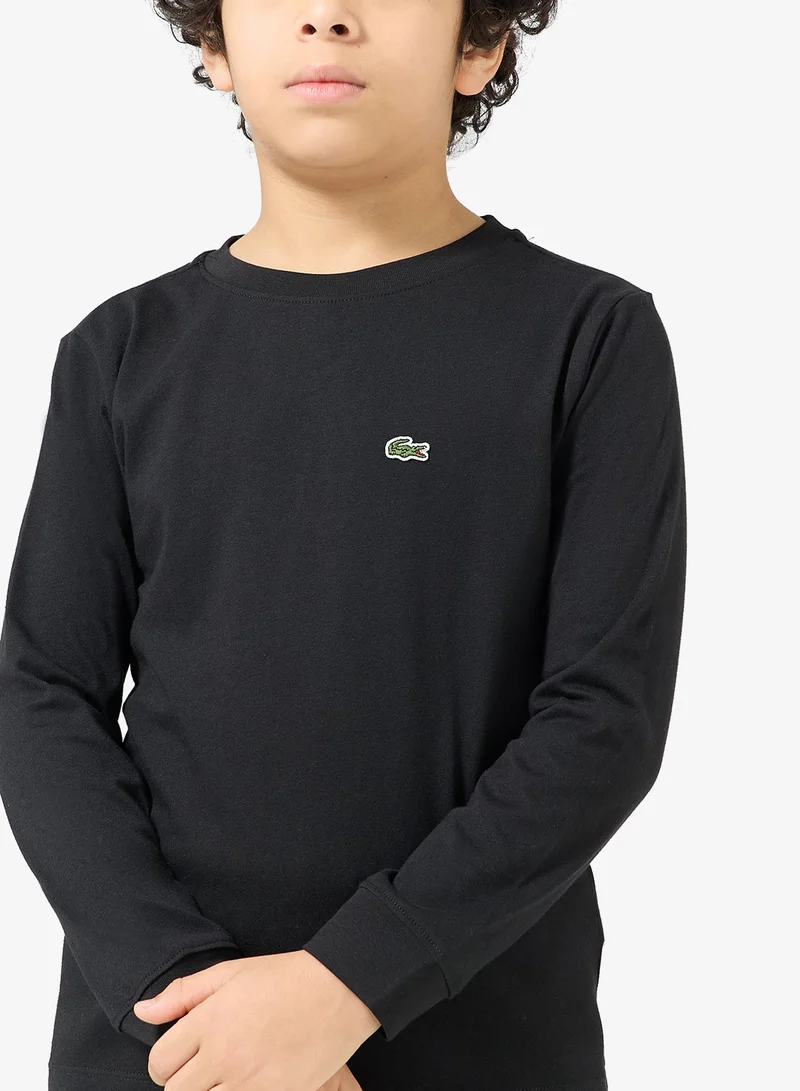 LACOSTE Kids Logo Crew Neck T-Shirt
