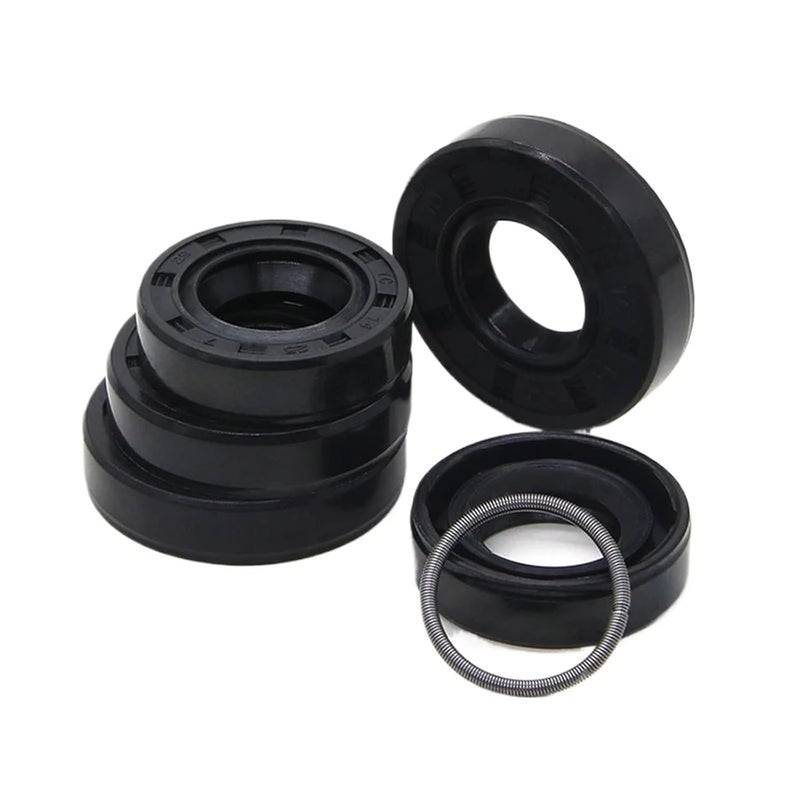 Nitrile Rubber Double Lip Oil Seal 14x26x6mm 10 Pieces Skeleton Rotating Shaft Gasket - Image 1