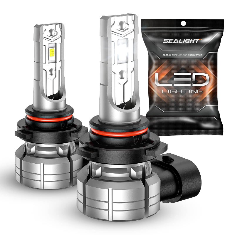 SEALIGHT 9145 LED Fog Light Bulbs, 12000LM 6500K Cool White Fog Lights, 24W 5530 CSP Chips 9145/9140/H10 Fog Light LED Bulbs, Front Fog Lamps for car, trucks, SUVS, Non-polarity, Pack of 2 - Image 1