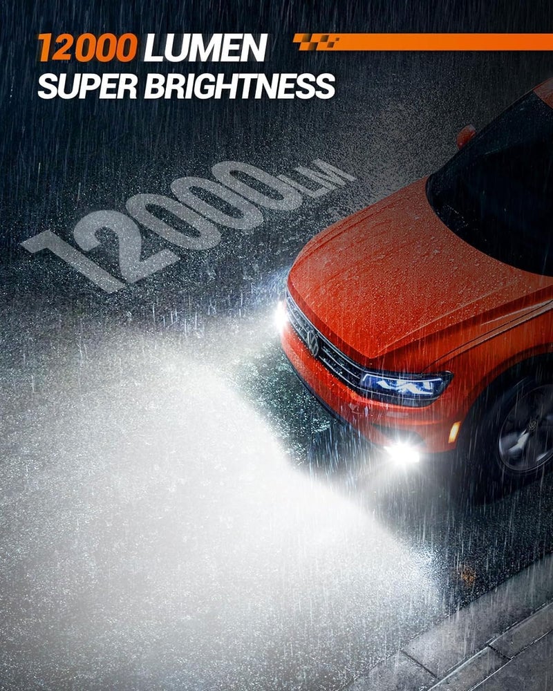 SEALIGHT 9145 LED Fog Light Bulbs, 12000LM 6500K Cool White Fog Lights, 24W 5530 CSP Chips 9145/9140/H10 Fog Light LED Bulbs, Front Fog Lamps for car, trucks, SUVS, Non-polarity, Pack of 2 - Image 3