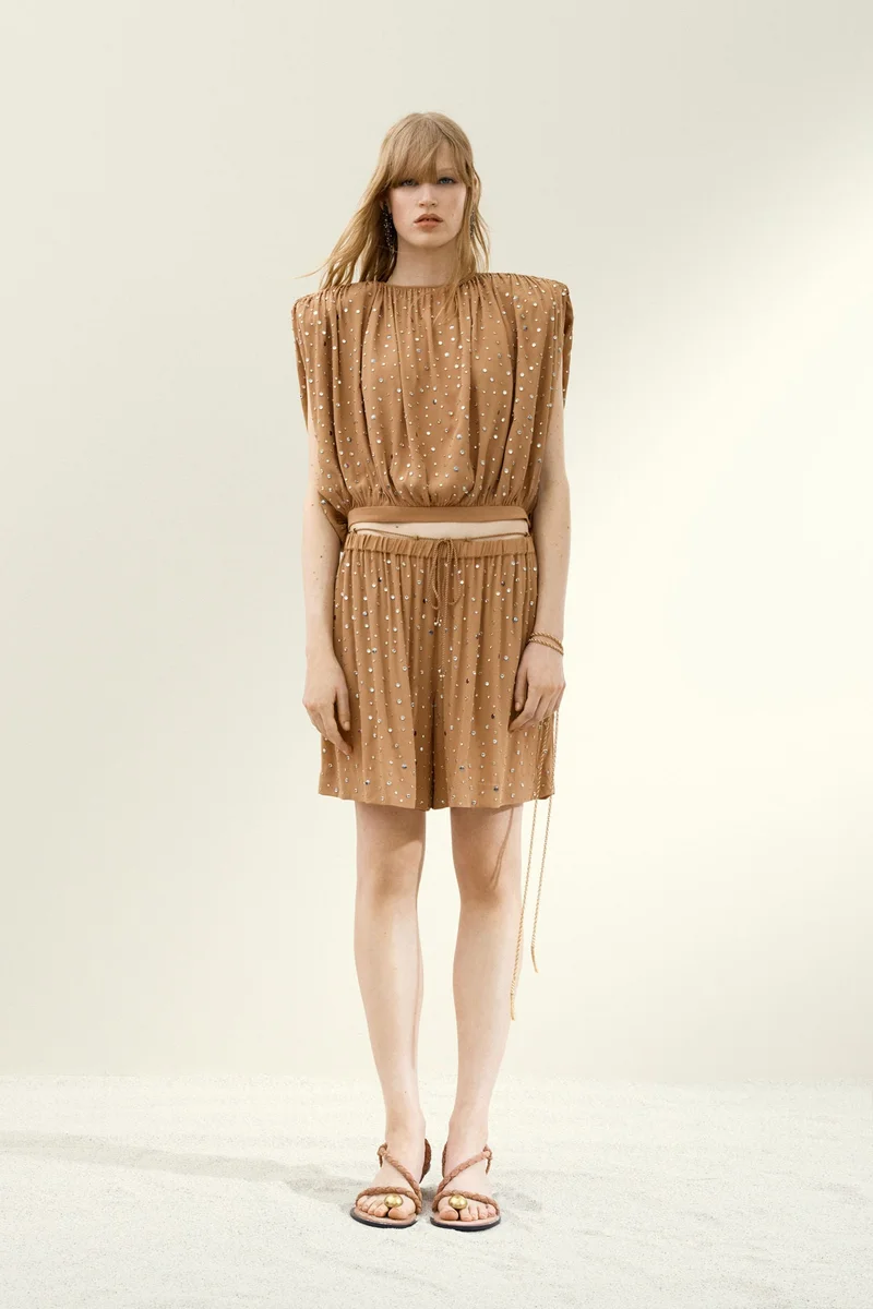 H&M Rhinestone-embellished top