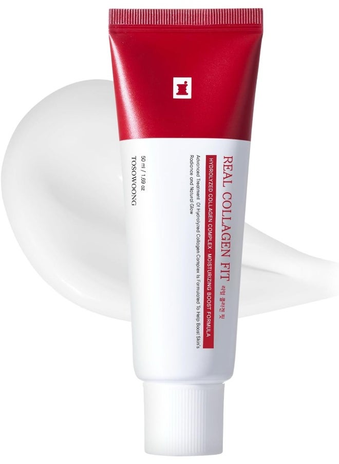 Tosowoong - Real Collagen Fit, Collagen Wrapping Mask, Collagen 670,000Ppm, Peel Off Facial Mask For Elasticity, Hydrating, Glow, Glass Skin, Korean Skin Care, 50Ml, 1.69 Fl. Oz. - Image 1