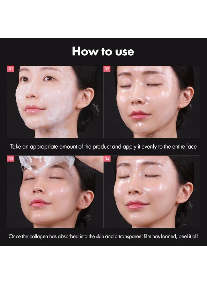 Tosowoong - Real Collagen Fit, Collagen Wrapping Mask, Collagen 670,000Ppm, Peel Off Facial Mask For Elasticity, Hydrating, Glow, Glass Skin, Korean Skin Care, 50Ml, 1.69 Fl. Oz. - Image 1