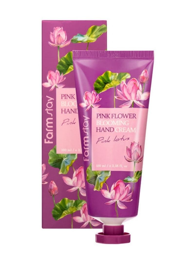 Farm Stay Pink Flower Pink Lotus Hand Cream 100ml  - Image 4
