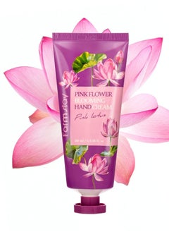 Farm Stay Pink Flower Pink Lotus Hand Cream 100ml  - Image 3