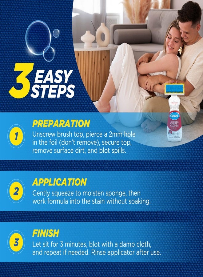 CARBONA منظف السجاد كاربونا مع فرشاة | رغوة مدعومة بالأكسجين لإزالة البقع | 13.5 أونصة سائلة - Image 5