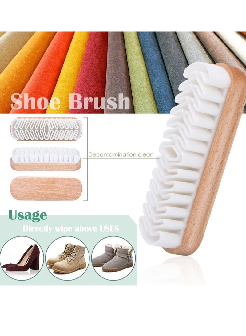 Crepe Wood Brush for Cleaning Suede Boots and Nubuck Leather Shoes  - Image 3