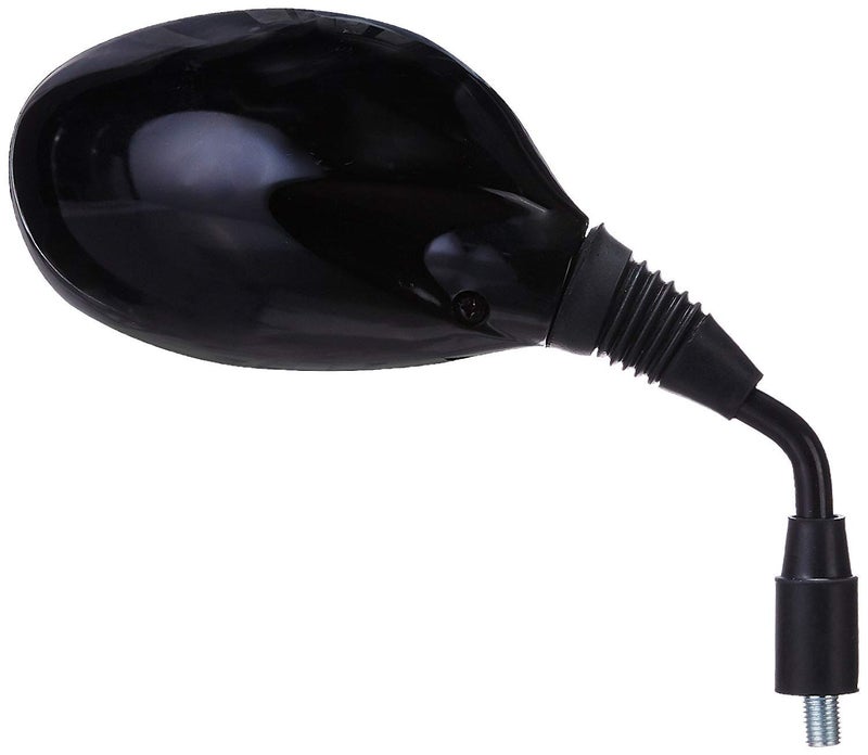 Uno Minda RV-5010R Shatterproof Glass Rear View Mirror(Black)-Right Hand For Hero Passion Pro, Splendor Pro - Image 2