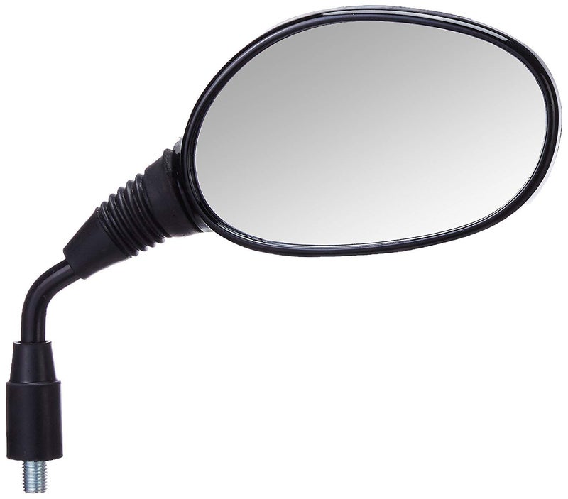 Uno Minda RV-5010R Shatterproof Glass Rear View Mirror(Black)-Right Hand For Hero Passion Pro, Splendor Pro - Image 1
