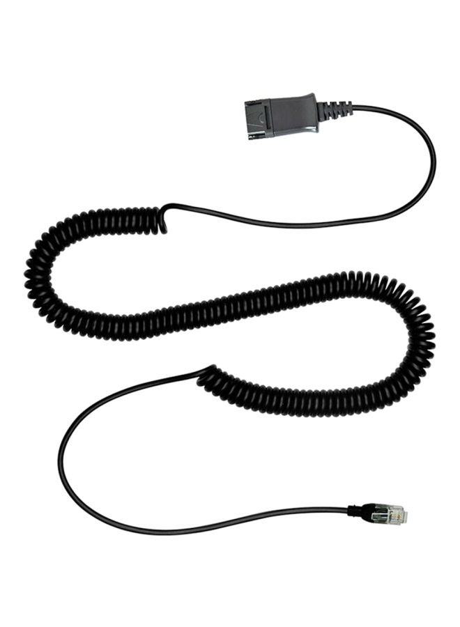 Stretchable Headset Cable Black - Image 1