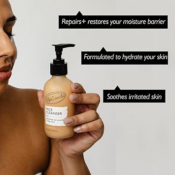 UpCircle Cleansing Face Milk with Aloe Vera Oat Powder 120ml Cleansing Repairing Nourishing Skin Vegan CrueltyFree - Image 3