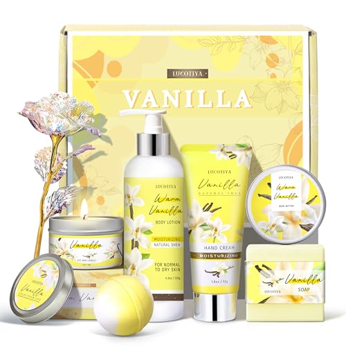LUCOTIYA Birthday Gifts for Woman, Relaxing Spa Gift Baskets for Woman, Bath and Body Gift Set, Self Care Gifts Mothers Day Basket for Women Mom Her Friends Sister Wife Girlfriend Coworker Nurse - Image 1