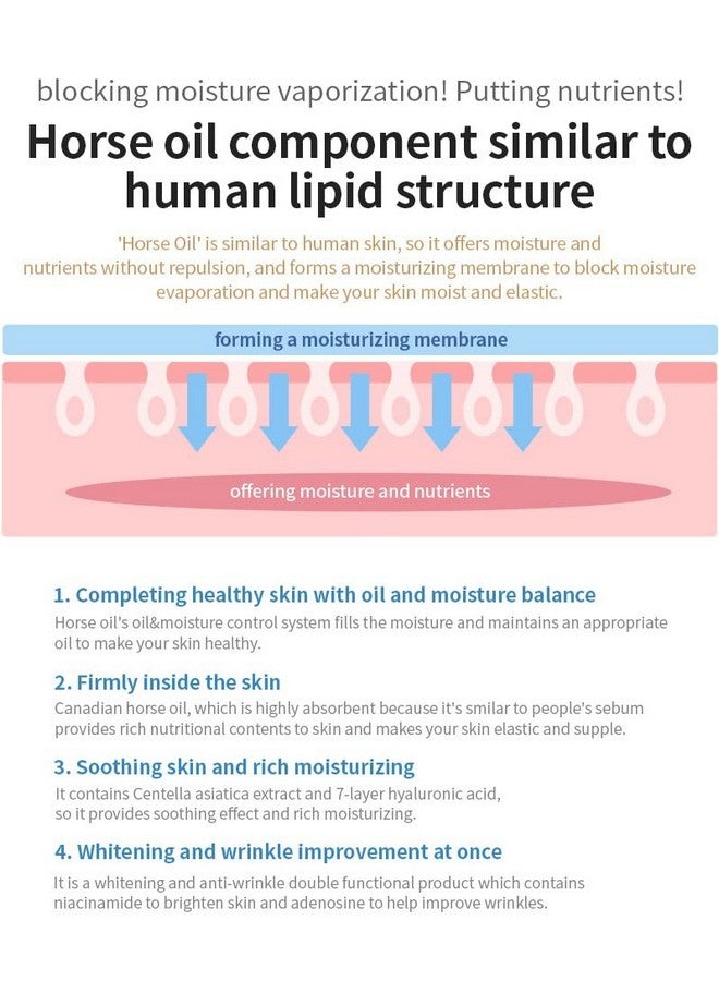 تشارمزون أمبولة الوجه الخفيفة المرطبة المكثفة من CHARMZONE Mayu Horse Oil and Gold بمركب ذهبي، هدية لجميع أنواع البشرة (100 مل/3.38 أونصة سائلة) - Image 4