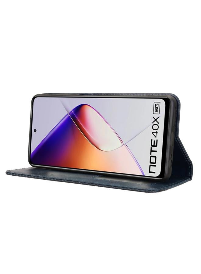 erorex Case For Infinix Note 40X 5G X6838 Magnetic Buckle Retro Texture Leather Phone Case - Image 5