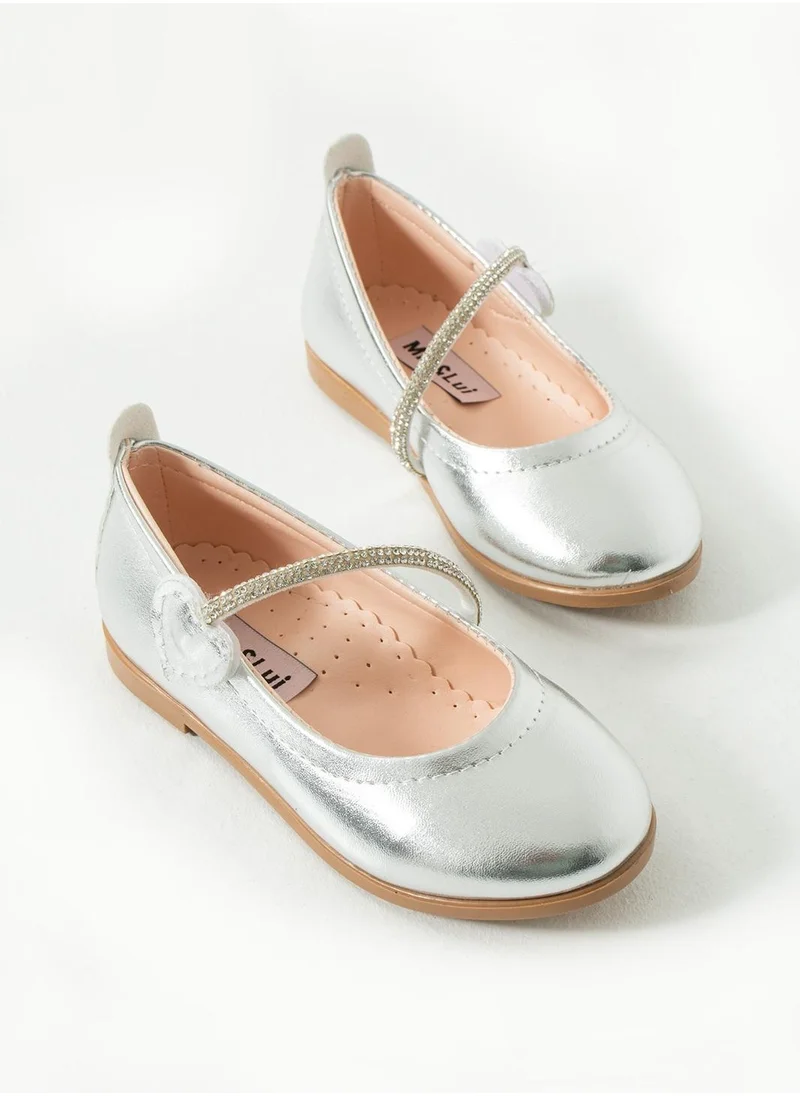 VIA BAMBINO Girl Shoes B-111 Silver