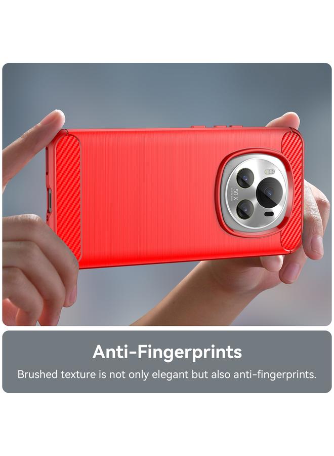 S-TOP Case For Honor Magic 6 Pro Carbon Fiber Brushed Texture TPU Phone Case - Image 5