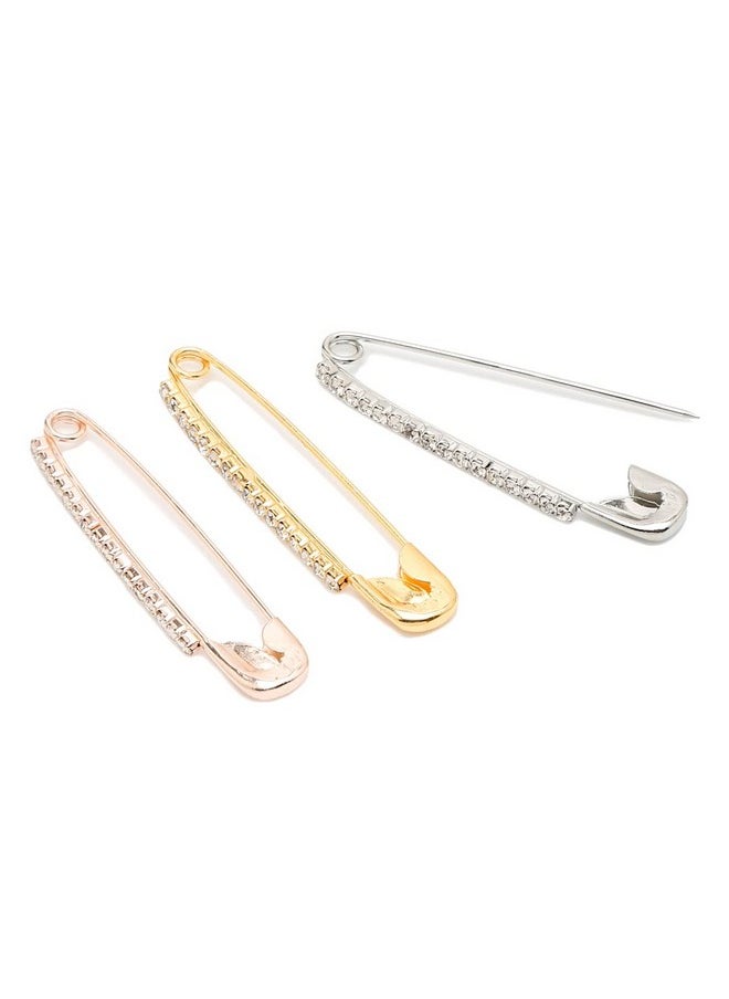 YouBella - YouBella Jewellery Combo of 36 Saree Pins for Girls and Women (Multi) (YB_Brooch_141) - Image 1