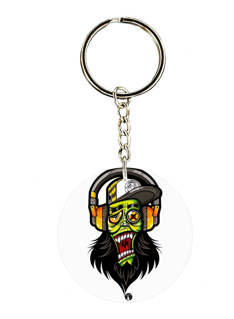 Zombie Double Side Printed Keychain