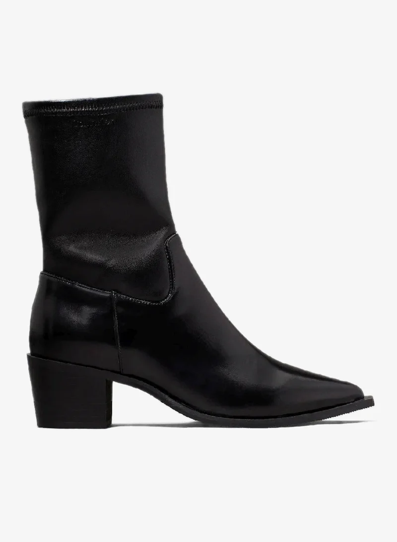 Leather Stretch Cowboy Boots