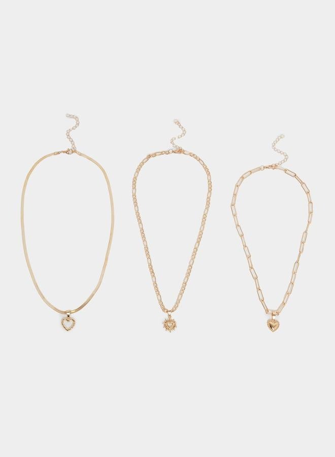 Styli Set of 3 - Heart Pendant Necklaces  - Image 1