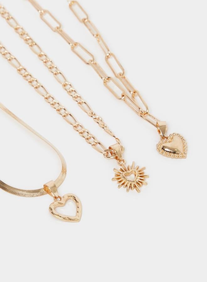 Styli Set of 3 - Heart Pendant Necklaces  - Image 2
