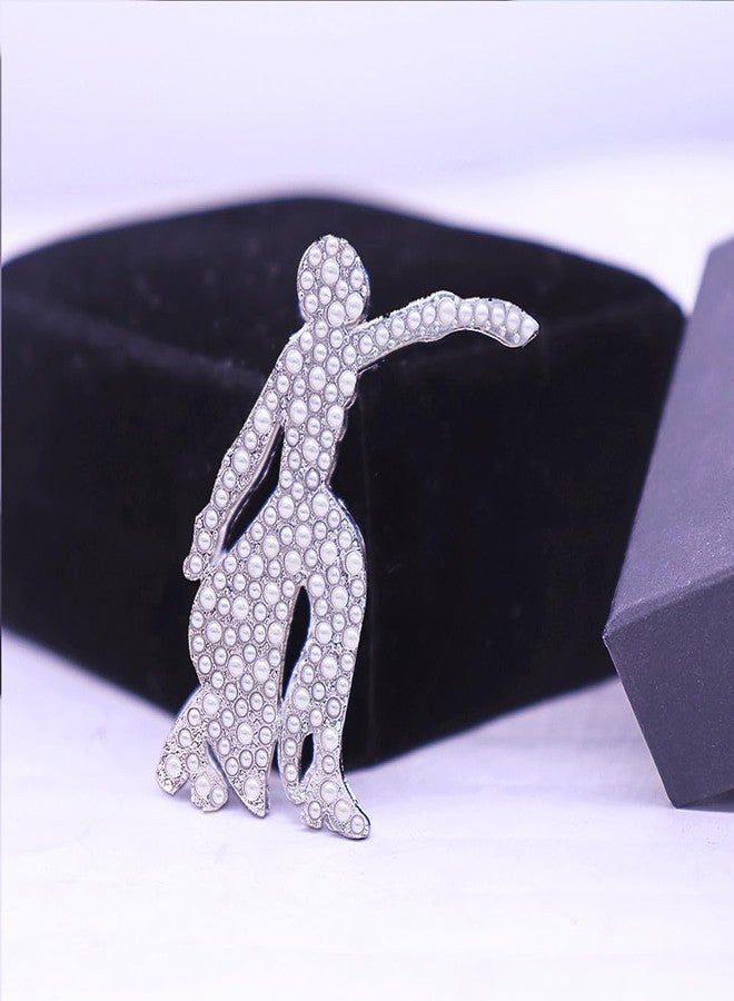 HUSURU University Women Social Members Gifts Pearl Delta Lady Fortitude 1913 Greek Brooch Sorority Pin DST Jewelry - Image 3