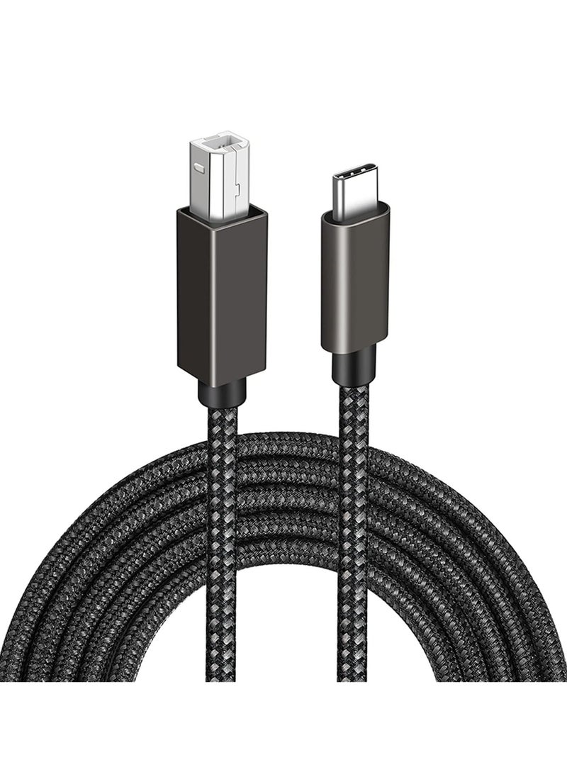 KASTWAVE - USB B to USB C Printer Cable 2m, KASTWAVE USB C to USB B 2.0 Male Printer Scanner Cord, USB C Printer Cable, Exclusive Printing Cable Data Cable Suitable for Notebook Laptops Printing Devices - Image 1