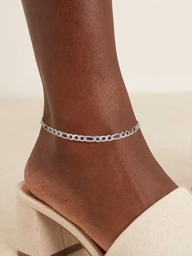ChainsPro Ankle Bracelet Stainless Anklets Women Summer Jewelry Foot Chain Stainless Figaro Anklet Chain Mens Anklet - Image 5