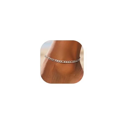 ChainsPro Ankle Bracelet Stainless Anklets Women Summer Jewelry Foot Chain Stainless Figaro Anklet Chain Mens Anklet - Image 1